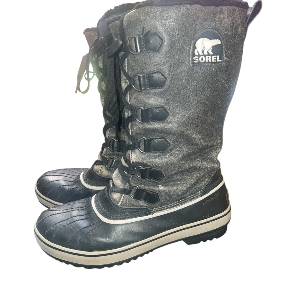 SOREL- WOMENS TIVOLI TALL LACE UP WATERPROOF WINTER BOOT SZ 9